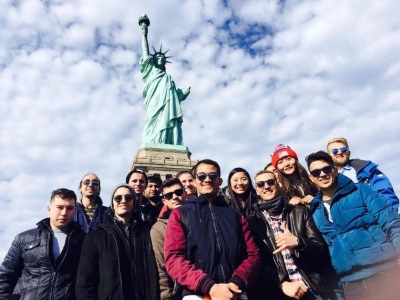 SUNY Maritime Digital Archive : Still image : Field trip to the Statue ...